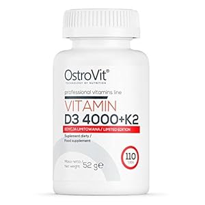 OstroVit Vitamin D3 4000 + K2 110 tabs – Vitamins – Strength Bone – Immune System (110)