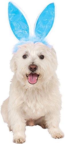Rubies Costume Company Crinkle Blue Bunny Ears Pet Headband