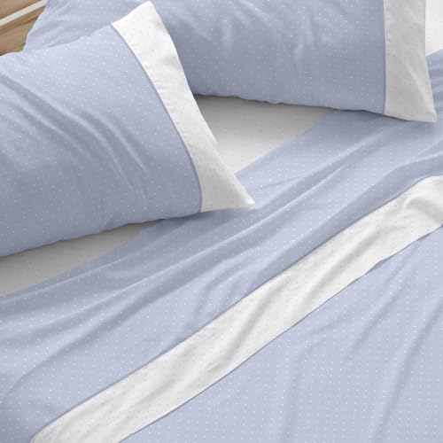 Burrito Blanco | Bedding Set | Bed 180 cm (+ Sizes Available) | Design 238 | Color Blue (180x190/200 cm.)