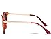 ATTCL Women's Vintage Fashion Round Wayfarer Polarized Sunglasses For Women 18203 C2red