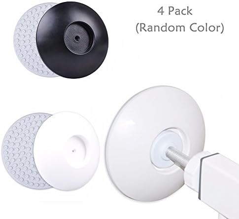 KateDy 4 Pack Wall Protector for Pressure Gates&amp;Pet Gates,Make Baby Gates Stable&amp;Secure,Wall Surface Saver,Gates Wall Cups,Safety Wall Bumpers Guard Fit for Bottom of Gates,Doorway,Stairs,Baseboard