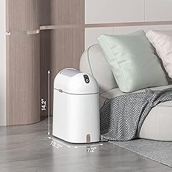 ELPHECO Motion Sensor Bathroom Trash Can, 2.5