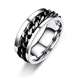 Spinner Ring For Men Women Fashion Ring Stainless