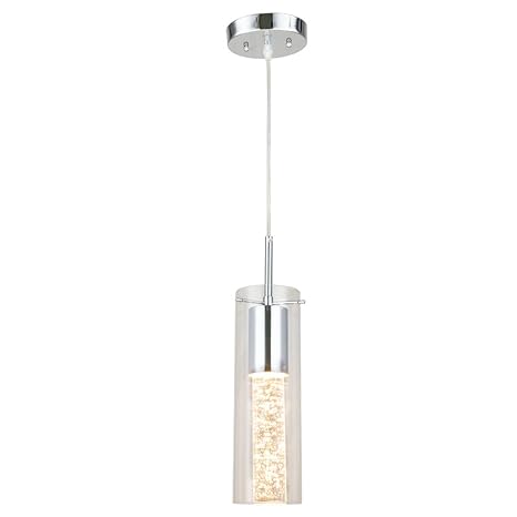 Clear Bubble Glass Pendant Light one light pendant lamp naturous crystal hanging pendant light with clear glass shade