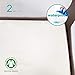 Biloban Waterproof Pack N Play Sheets 100% Organic Cotton, 2 Pack Portable Playard/Mini Crib Mattress Sheets, Ultra Soft, Cream White, Pre-Shrink, Bag Packaging