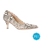 Riverberry Women's Katy Pointed Closed Toe Kitten Low Heel Pumps