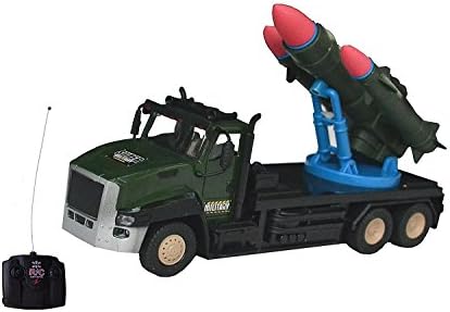 Poshtots RC Remote Control Military War Three Missile Tank With Light Toy
