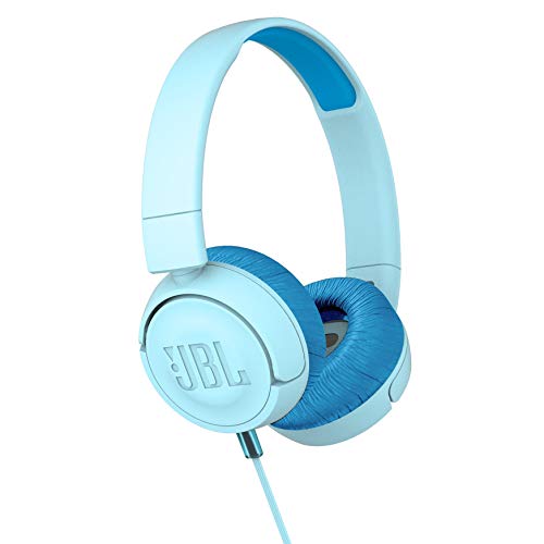 JBL JR300 Kids Folding On-Ear Headphones – Blue – JBLJR300BLU