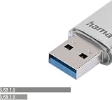 Hama C-Laeta 64GB USB Flash Drive Stick USB 3.0 3.1 USB-A USB-C Silver view 8