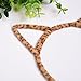 Mudder Cat Ear Headband Hair Hoop Headband for Party and Daily Decoration, Black and Leopard, 2 Pieces