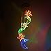 Moon and Star Color-Changing Solar Mobile Wind Chimes LED Solar Powered Wind Spinner Light