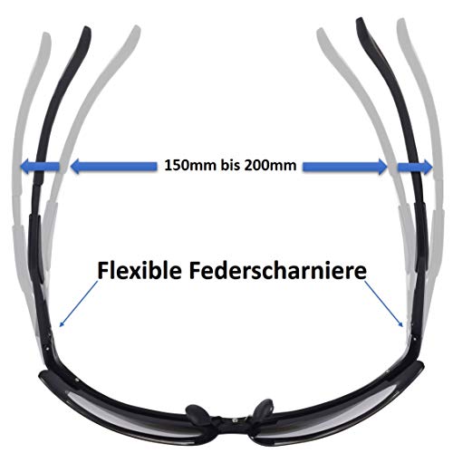 Tarent Sonnenbrille Herren polarisiert mit Hochwertiger Al+Mg Metallrahmen, Fahrradbrille Sportbrille Fahrer Brille für Wandern Motorradfahren Golfen und Fischen – Bild 6