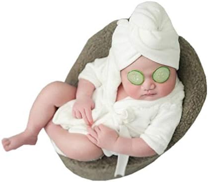 AUWU Newborn Baby Photography Photo Props Costume Boys Girls Bathrobes Bath Towel Blanket Photo Shoot