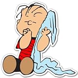 Linus Peanuts Charlie Brown Vynil Car Sticker Decal - Select Size