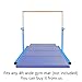 Safly Fun Gymmatsdirect Gymnastics Junior Training Bar - 4.2ft Wide 5ft Long 36-59in Height Adjustable Horizontal Kip Bar for Kids Home Practice