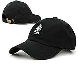 Wendy Wu Praying Hands Embroidered SOFT Unstructured Adjustable Hat Cap (Black)