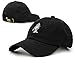 Wendy Wu Praying Hands Embroidered SOFT Unstructured Adjustable Hat Cap (Black)