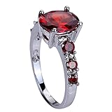 YAZILIND Valentine's Day Jewelry Women Cubic Zirconia Wedding Anniversary Party Ring for Women Size 10