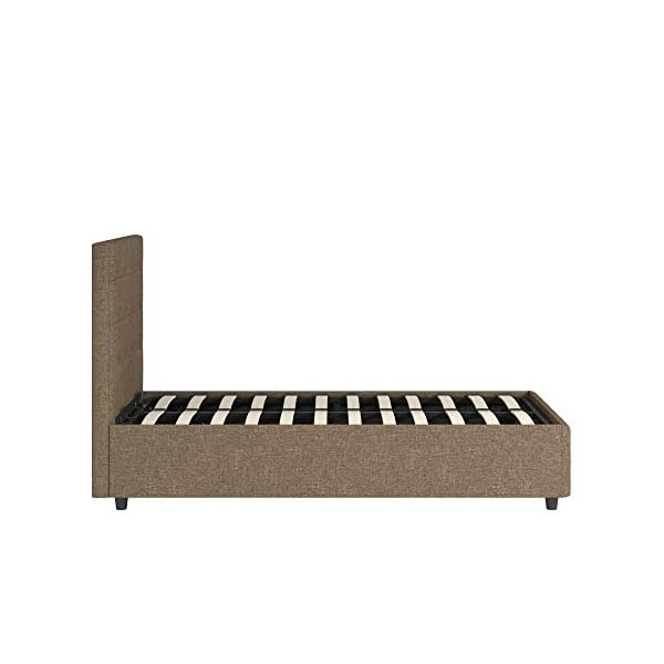 DHP Cambridge Gas Lift Upholstered Platform Bed with Storage
