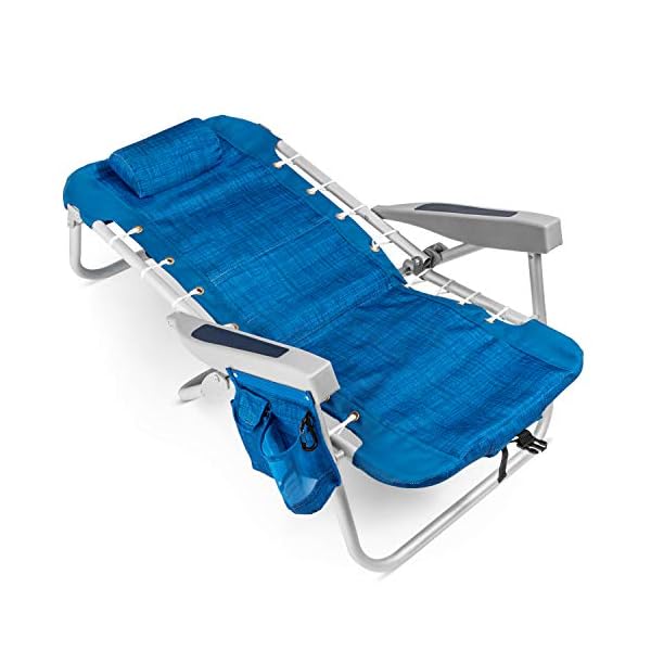 Homevative Folding Backpack Beach Chair With 5 Positions Towel Bar Cooler Pouch Storage Pouch Cup Holder And Phone Dream With Me Travel Plans