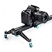 LimoStudio Photography Studio Blue 24 inch Video Stabilization System DSLR Camera Dolly Track Motion Slider, AGG1663