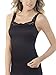 VASSARETTE Women's Microfiber Camisole 17072, Black Sable, Medium