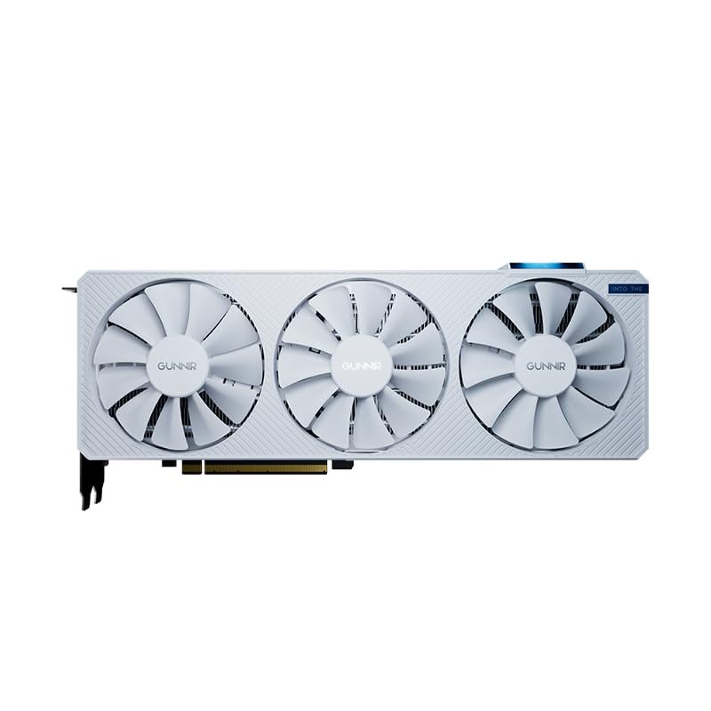 WEELIAO GUNNIR Intel Arc A770 Photon 16G OC White Graphics Card, 2400 Mhz Video Card,16GB 256-bit GDDR6,PCIE 4.0,1 HDMI,3 DP,3 Fans, TBP 285