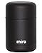 MIRA 20 oz Lunch, Food Jar, Vacuum Insulated Stainless Steel Lunch Thermo, Black