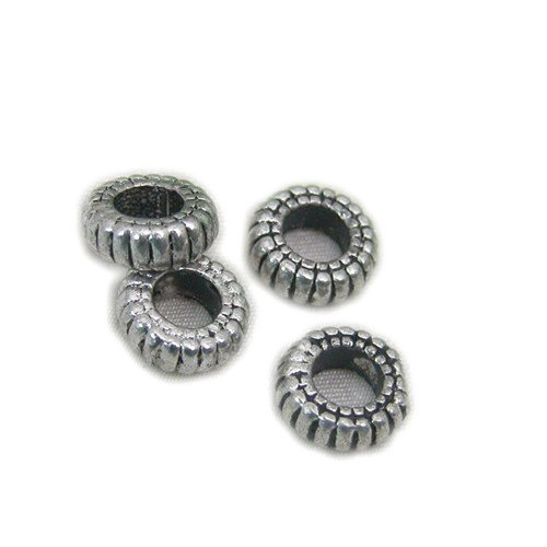 50-Piece Antique Metal Spacer Beads - 13mmx15mm Alloy Bead Caps For Jewelry Making