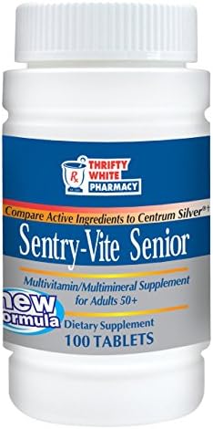 Thrifty White Sentry-Vite Senior Multivitamin/Multimineral Supplement for Adults 50+ - 100 Tablets
