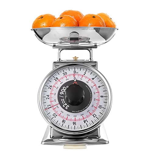 Tada Precise Portions Analog Food Scale Stainless Steel, Removable