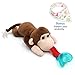 Baby Pacifier, Ztacking Pacifier Holder Infant Binky Nipple Teether Soothier Animal Monkey Toy Paci for Boys Girls - Non Toxic Removable Soothing