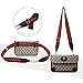 Waist Bag for Womens Fanny Packs Fashion Flap Crossbody Bags Quilted Belt Bag Ladies Waist Purse(Waist Bag for Black)