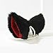 YSTD® Cat Fox Long Fur Ears Anime Neko Costume Orecchiette Hair Clip Party (Black and Red)