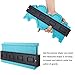 2 Pack Plastic Contour Gauge Profile Gauge Duplicator Copy Irregular Shapes Tracing Template Measuring Tool for Fit and Easy Cutting (10 Inch Green 10 Inch Red)
