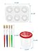 30 Pack Painting Tools Paint Brushes for Kids, Paxcoo Kids Paint Brushes with Paint Cups Paint Palette Tray for Kids Gifts Birthday Art Party School Prizes