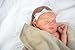 5 Baby Girl Hair Bows on Nylon Headbands | Improved Band Size | 2