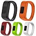MyFitBands Band Compatible with Garmin Vivofit JR JR2 Junior Replacement Sports Wristband - Secure Watch Strap Red Small