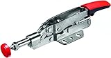Bessey STC-IHH15 Horizontal Auto-Adjust Toggle Nickel Plated Clamp with In-Line Clamping Action, Silver