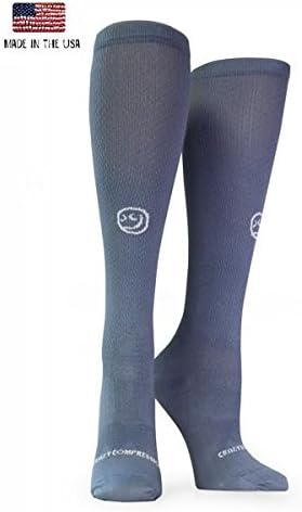 Crazy Compression OTC Solid Compression Socks (S/M, Gray)