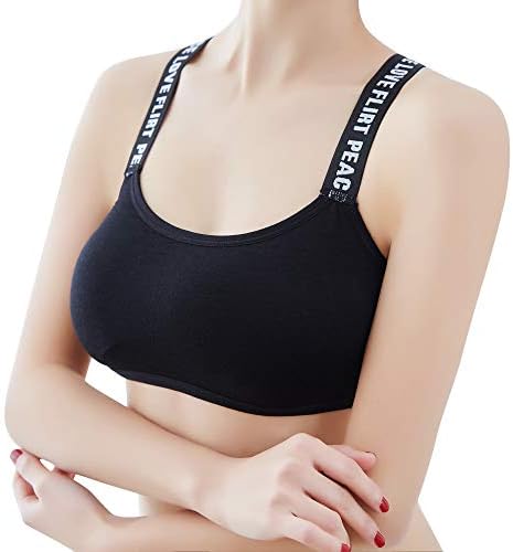 Women's Sports Bra,Sexy Women Ladies Letter Printed Wire Free Solid Color Thin Camisole Bra Seamless Breathable Underwear