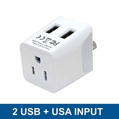 Ceptics Australia, New Zealand, China Travel Adapter Plug Dual USB