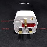 Power Tool 3 Pin UK Plug with Neon Light Switch 250V 13A for Business Office view 2