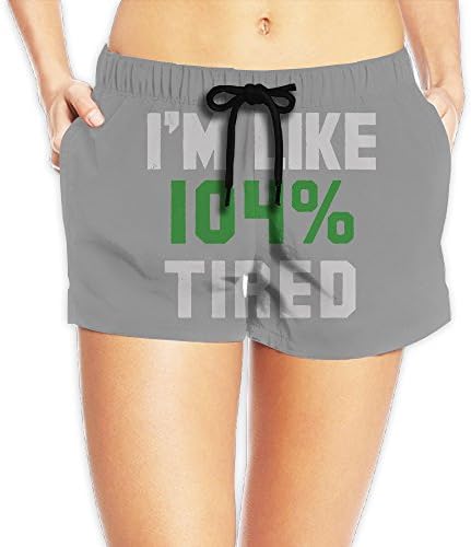 2017 Summer Woman I'm Like 104% Tired Running Shorts