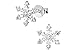 Hypoallergenic Sterling Silver Clear CZ Simulated Diamond Snowflake Earrings for Kids
