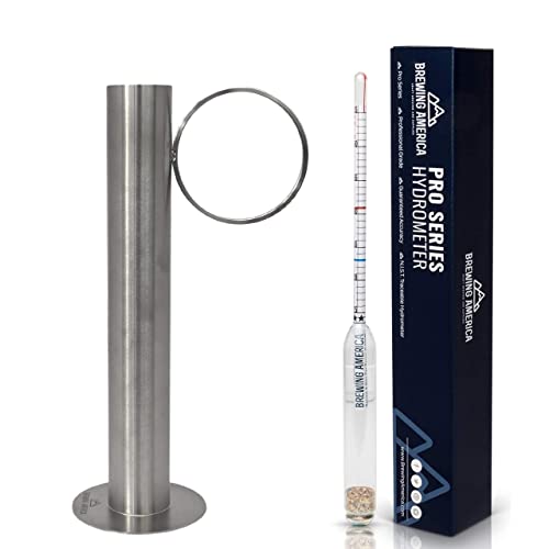 USAMade Syrup Hydrometer KIT Easy to Read and Metal Test Cup in
