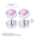 BodyJ4You 8PC Fake Ear Plugs Created-Opal Glitter Screw Stud Earring Surgical Steel Faux Gauges 0G Look