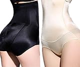 BeautyIn Women Butt Lifter Underwear High Waisted Shaping Knickers Tummy Control ,Assorted 2pcs,Medium