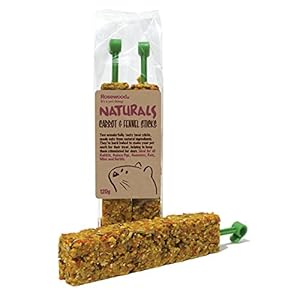 Rosewood Naturals Carrot & Fennel Sticks, Rabbit Treats & Small Animal Treats, 140g