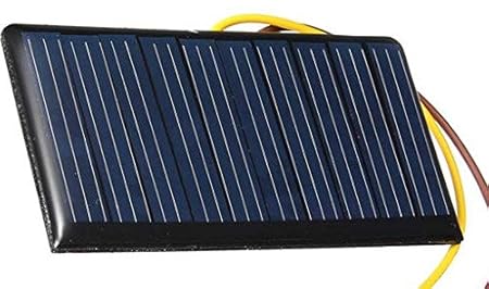 EFI Electronics Portable Mini 5V 100mA 0.5W Solar Panel for Project- Blue, Small